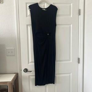 Black maxi dress with cut out